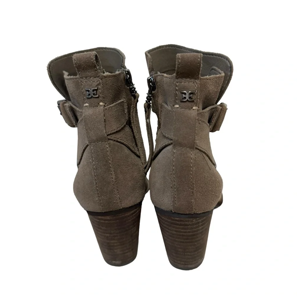 Sam Edelman Morris Suede‎ Leather Winter Fall Casual Chic Ankle Booties Brown - Picture 9 of 13